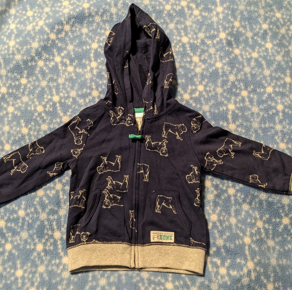 Blue Carter's Hunk Zip Up Jacket Size 18 Months